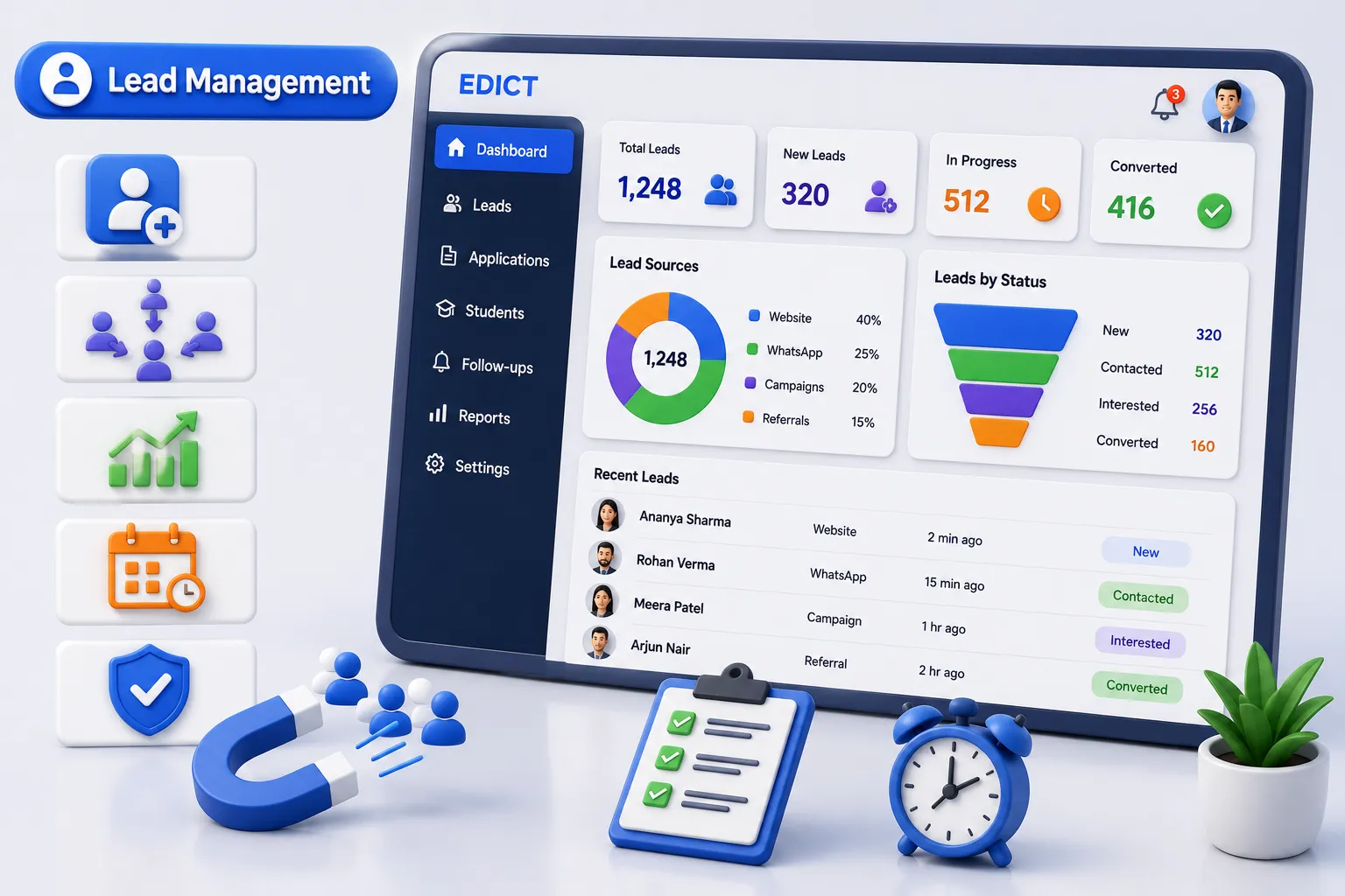 Lead Tracking & Counselor Workspaces