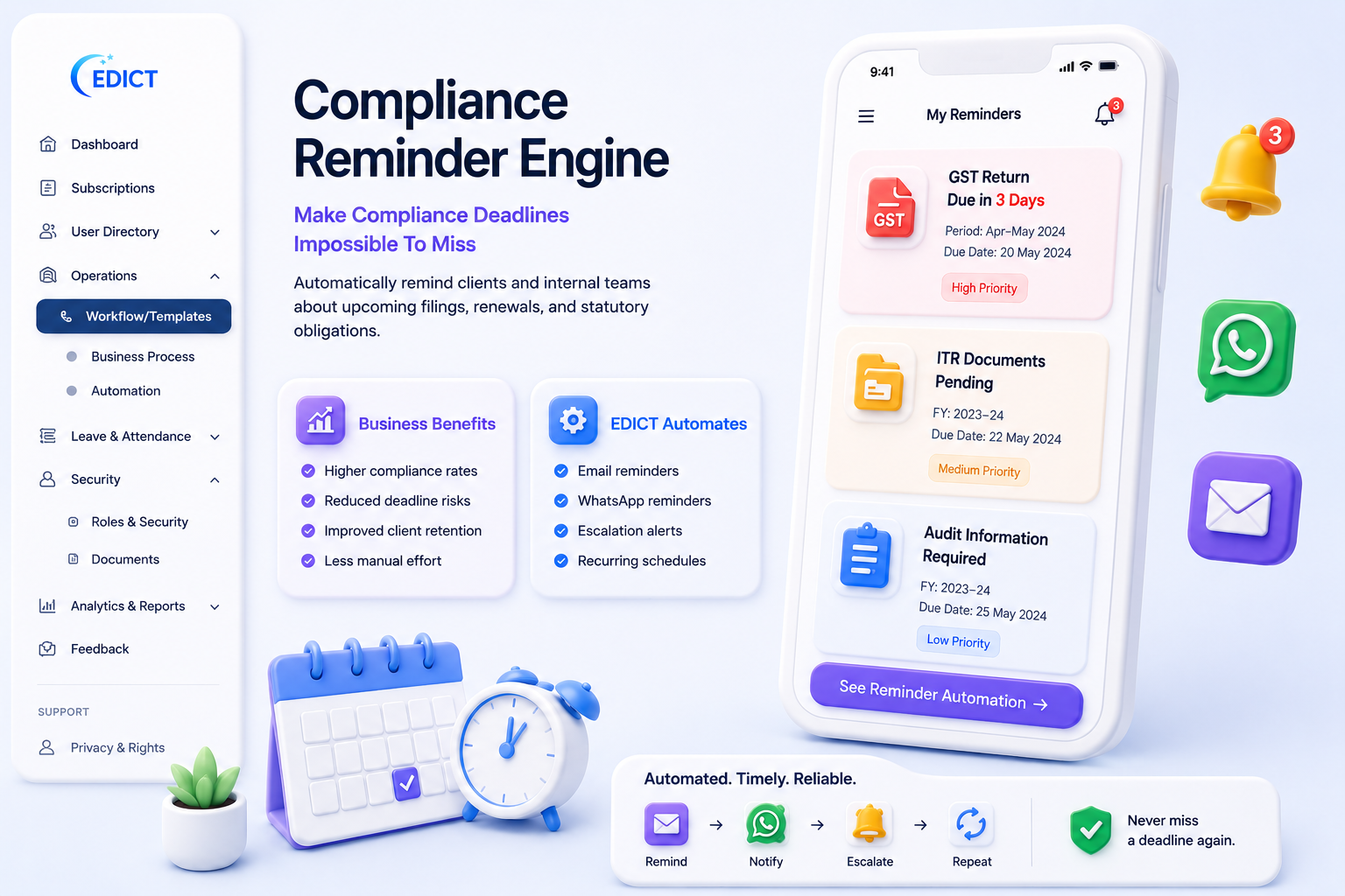 Compliance Reminder Engine