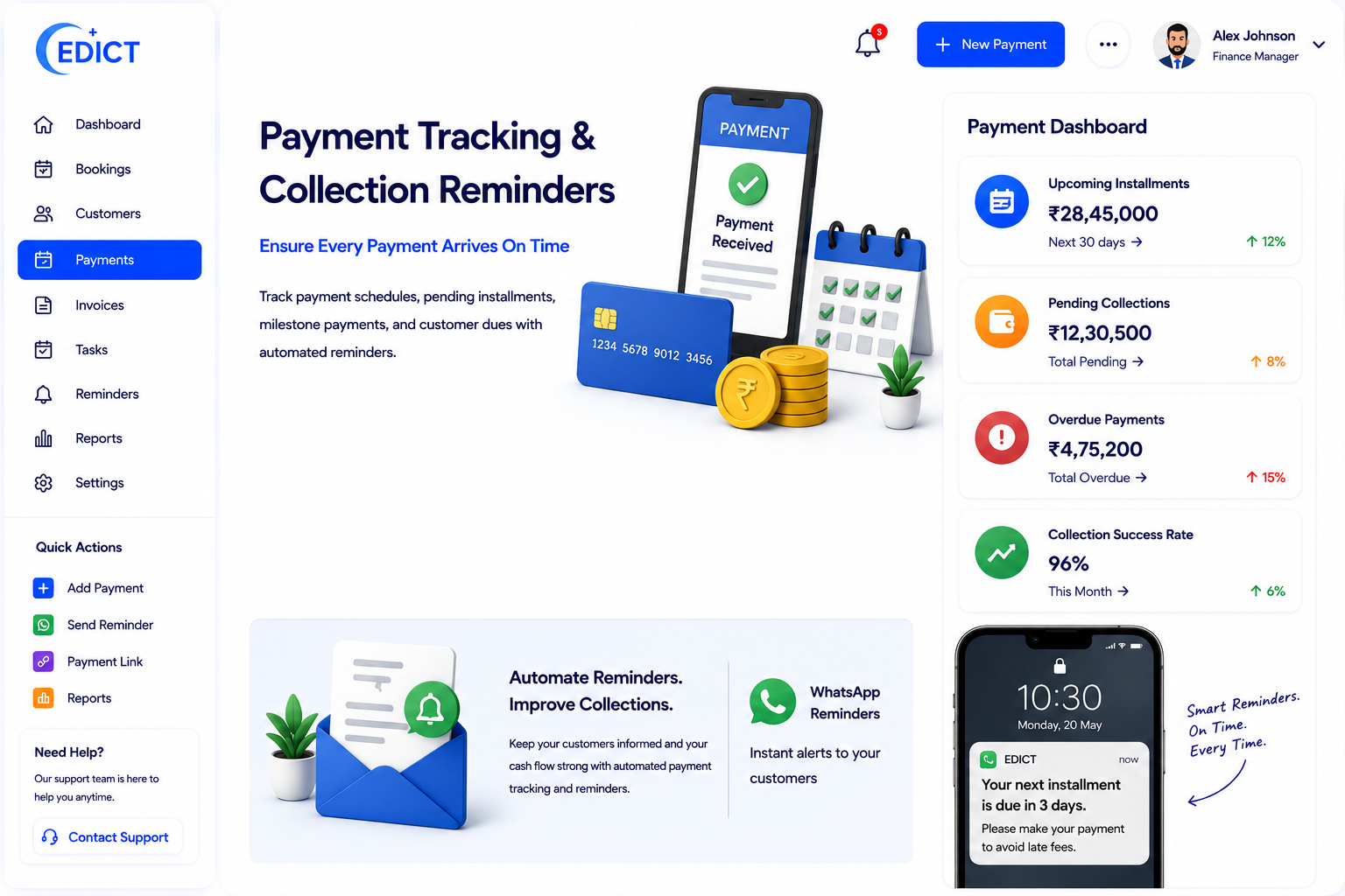 Payment Tracking & Collection Reminders