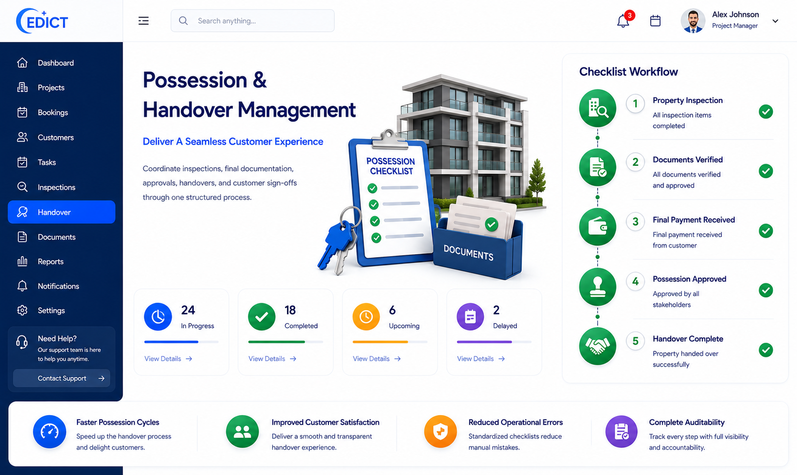 Possession & Handover Management